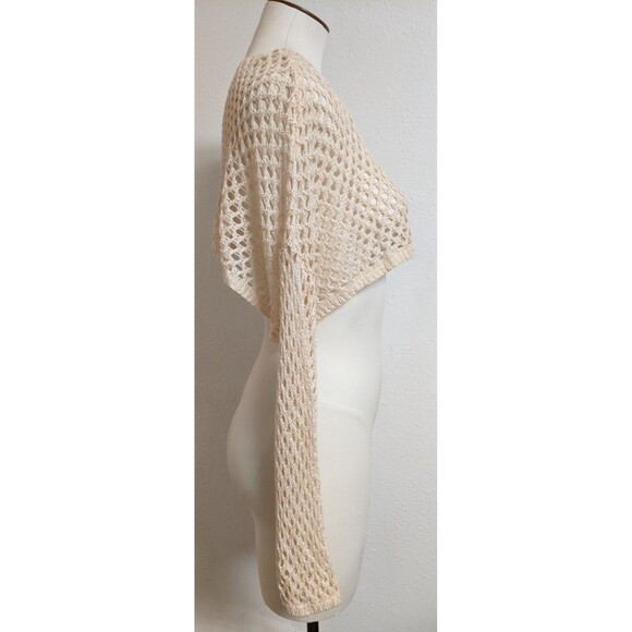 NEW Women's ALTAR'd STATE Cropped Crocheted Long Sleeve Top Small $49.95 - Picture 9 of 10